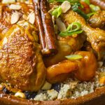 Moroccan chicken and apricot tagine