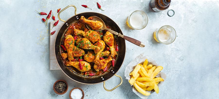 peri-peri chicken drumsticks