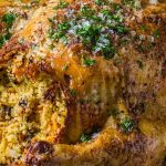 roast chicken stuffed with couscous