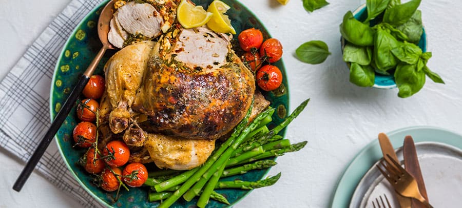 Stuffed Cypriot chicken - Astral Chicken