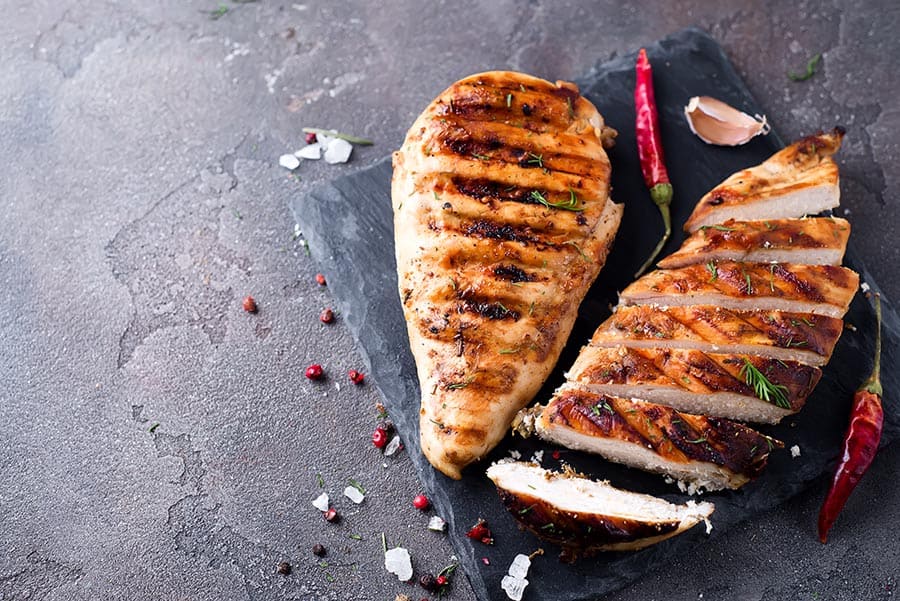 grilled chicken breasts