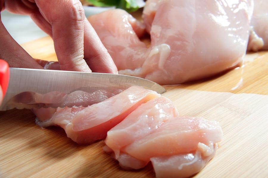 raw chicken breasts