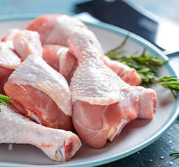 raw chicken pieces