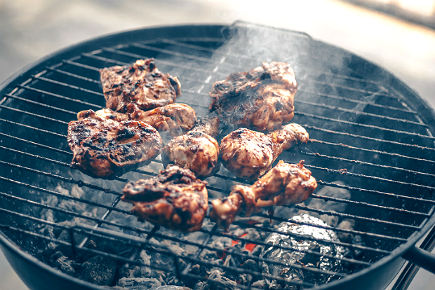 chicken on the weber