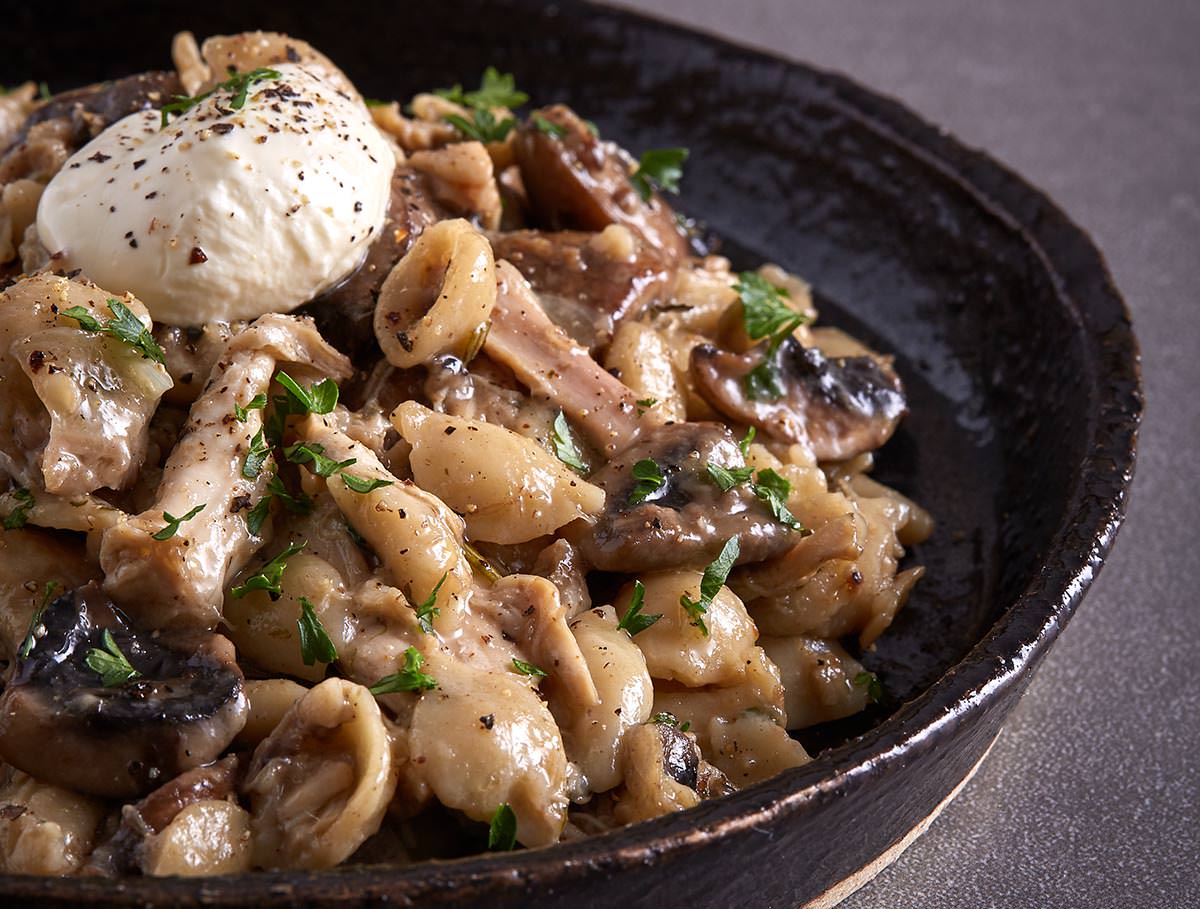 mushroom and chicken pasta