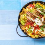 fajita chicken and corn nachos