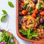 tomato, olive and pancetta chicken