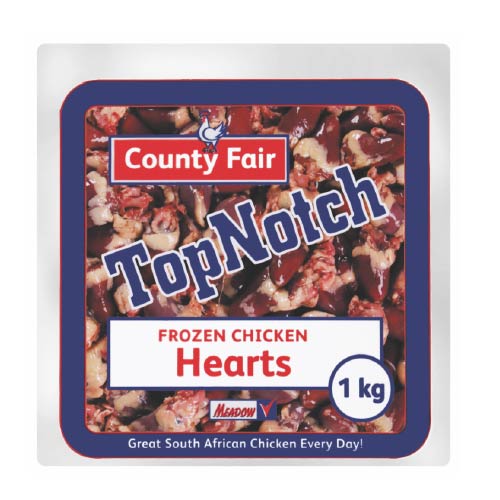 frozen chicken hearts