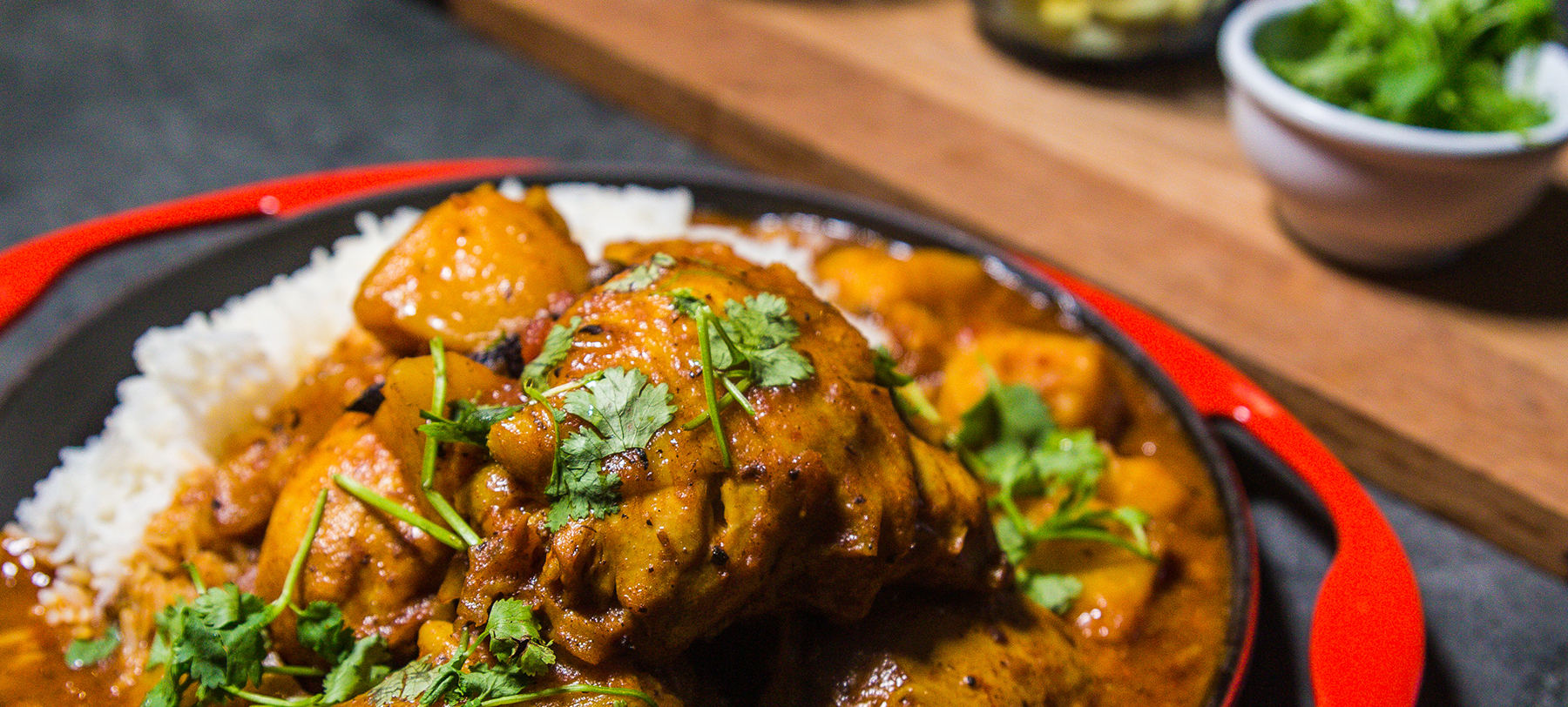 South African chicken curry