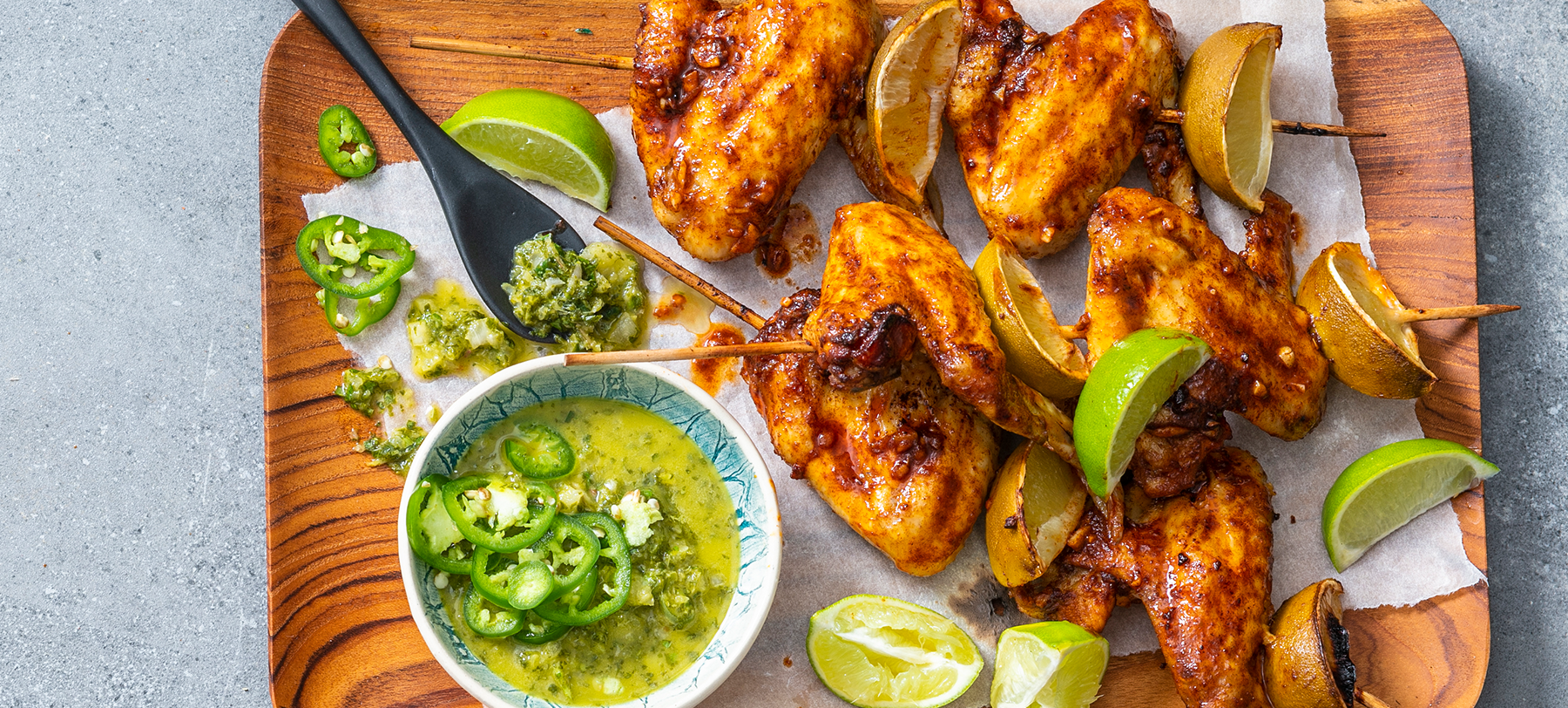 Chimichurri chicken wings