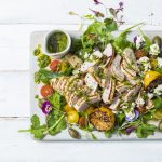 lemon-grilled chicken salad